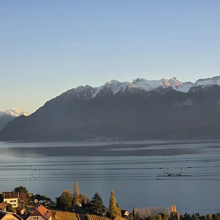 Loft Duplex A Entre Vignes Et Vue Sur Le Leman شقة